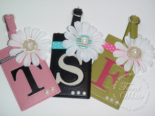 Stampin Up luggage tags Stampin Up luggage tags