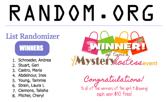 stampwithtami-april 9 mystery hostess winners