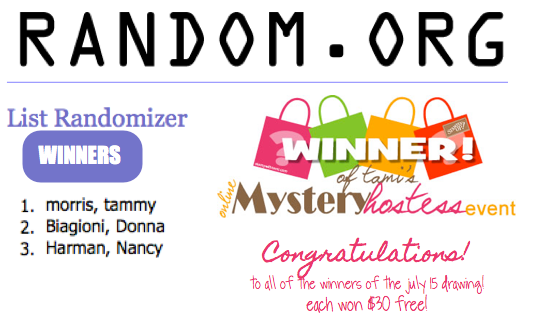 2013-07 mystery hostess winners 1