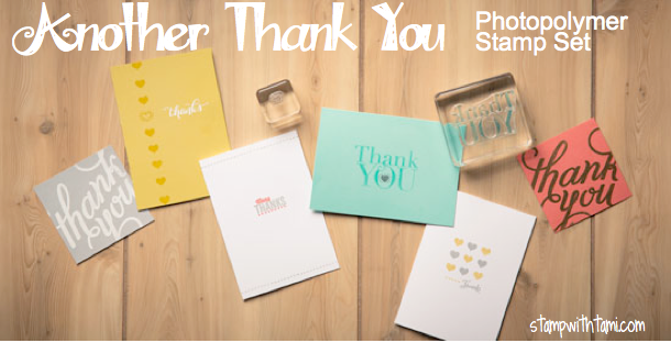 stampin up - another thank you stamp set