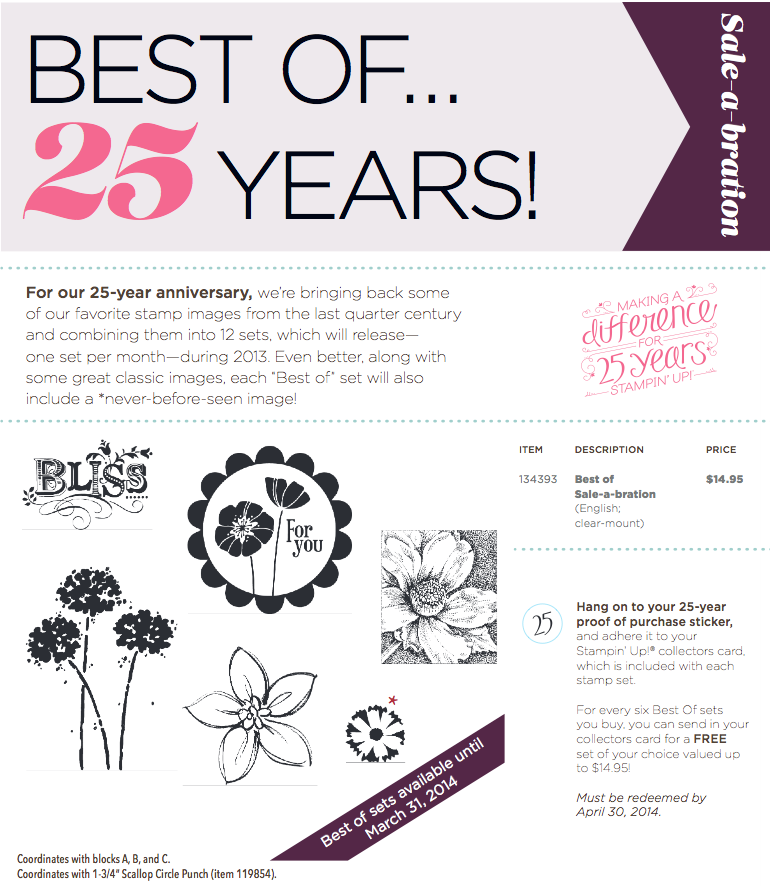 stampin Up best of sale a bration