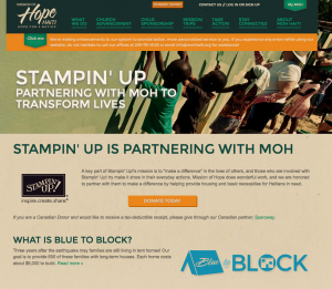 stampin up community service