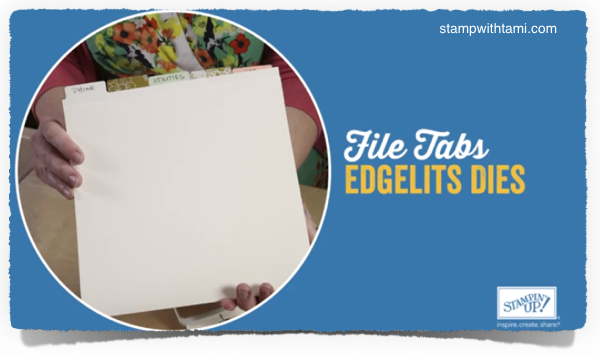 file tabs edgelits stampin up