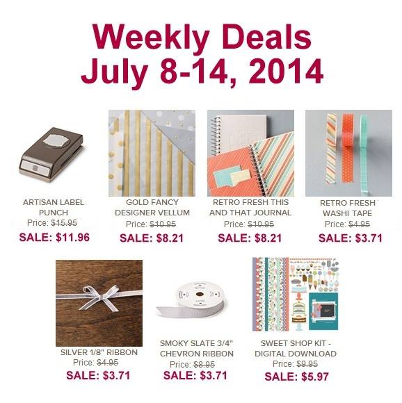 stampin up weekly specials