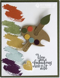 work of art-stampin up - artist palette