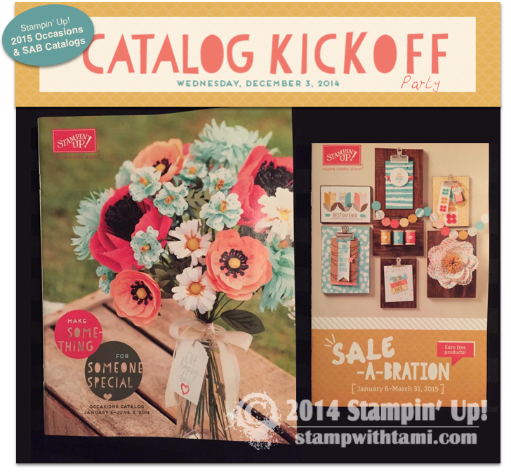 2015 Stampin Up Catalog kick off party