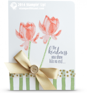 lotus blossom stampin up painted blooms