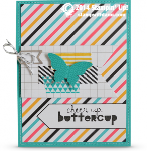 stampin up geometrical cherr up card