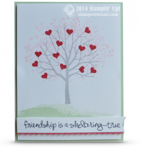stampin up occasions sheltering tree