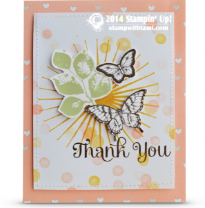 stampinup kinda eclectic thank you card