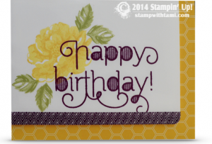 stippled blossom stampin up birthday card