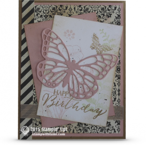 beautiful butterflies stampin up card