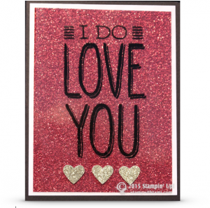 stampin up big on you valentines day card