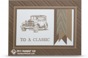 to a classic car stampin up