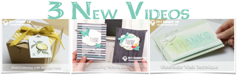 3 new stampin up videos