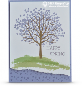 sheltering tree stampin up spring easter card
