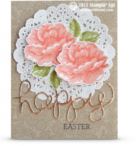 stippled blossoms stampin up easter