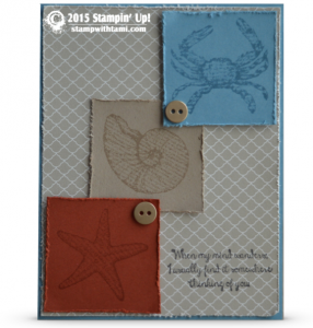 stampin up by the seashore card