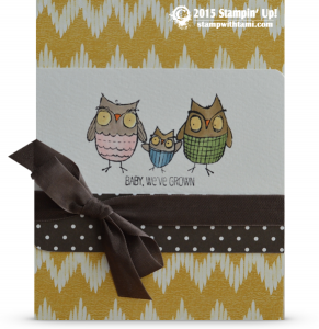 stampin up owls baby weve grown