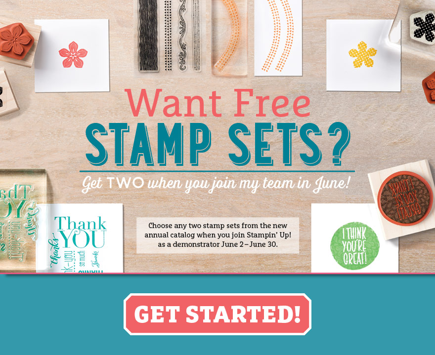 get 2 free stampin up stamp sets when you join stampin up