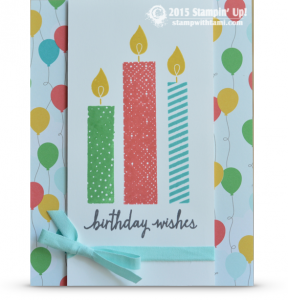 build a birthday stampin up card