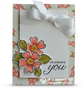stampin up birthday blossoms stamp set card