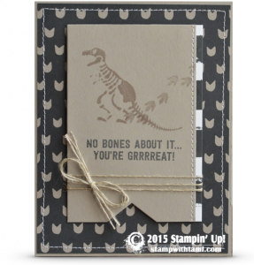 stampinup no bones stamp set card