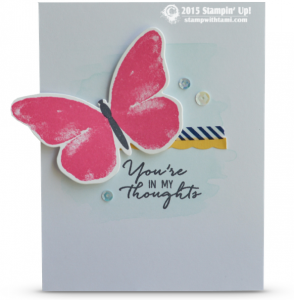 stampin up watercolor wishes kit card