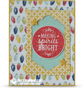 stampin up among the brandches stamp set card