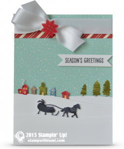 stampin up home for christmas stamp set card