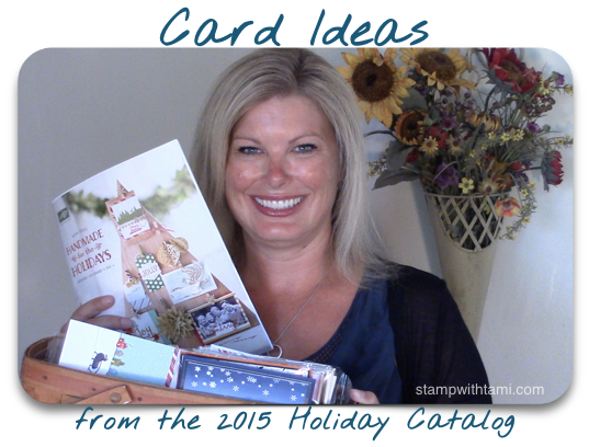 stampin up 2015 holiday catalog card ideas video