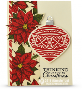 stampin up embellished ornaments card