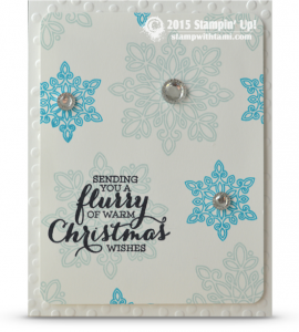 stampin up flurry of wishes stamp set
