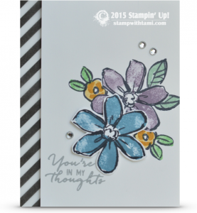 stampin up garden in bloom sympathy card idea