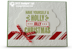 stampin up holly jolly greetings stamp set card