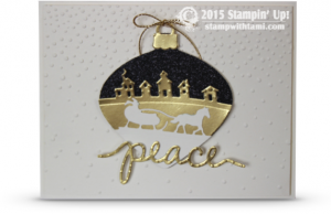 stampn up delicate ornament wow christmas card