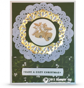 stampin up cozy christmas card