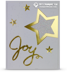 stampin up joy new years card