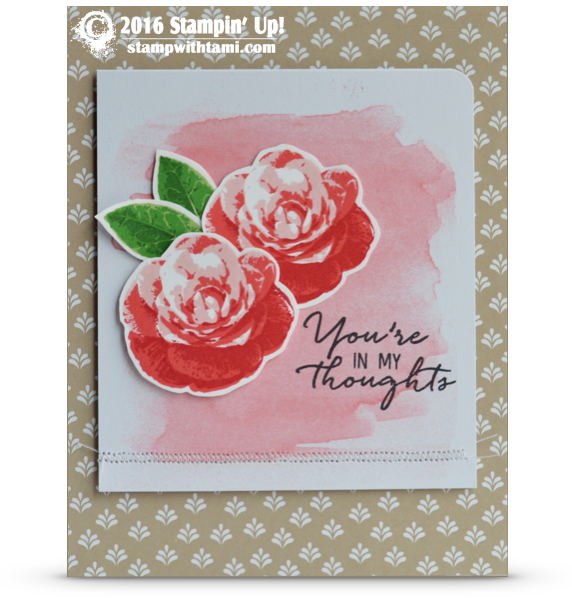 stampin up picture perfect roses card stamp set