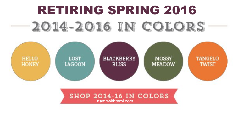 stampin up shop retiring in colors