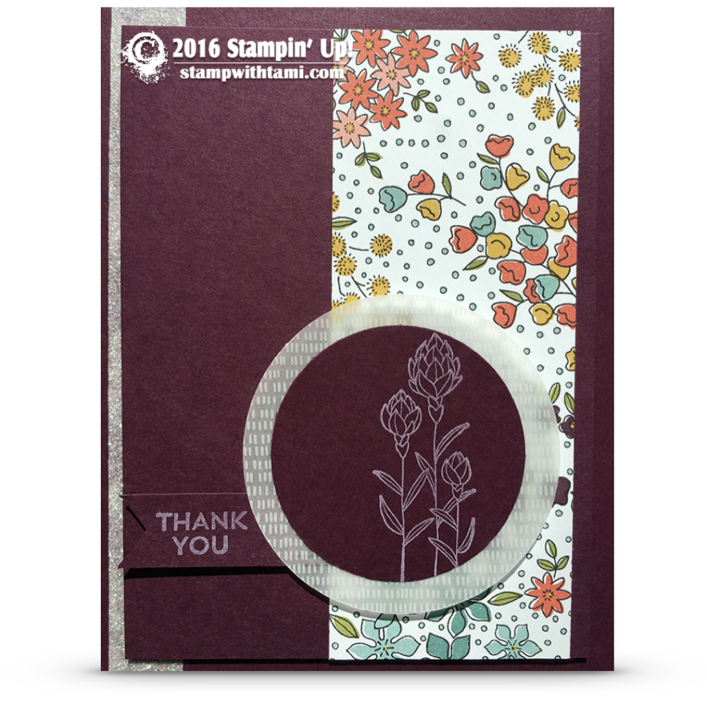 stampin up flowering fields and wildflower
