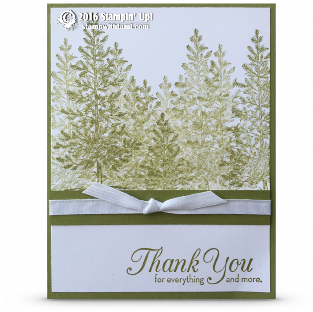 stampin up lovely as a tree card