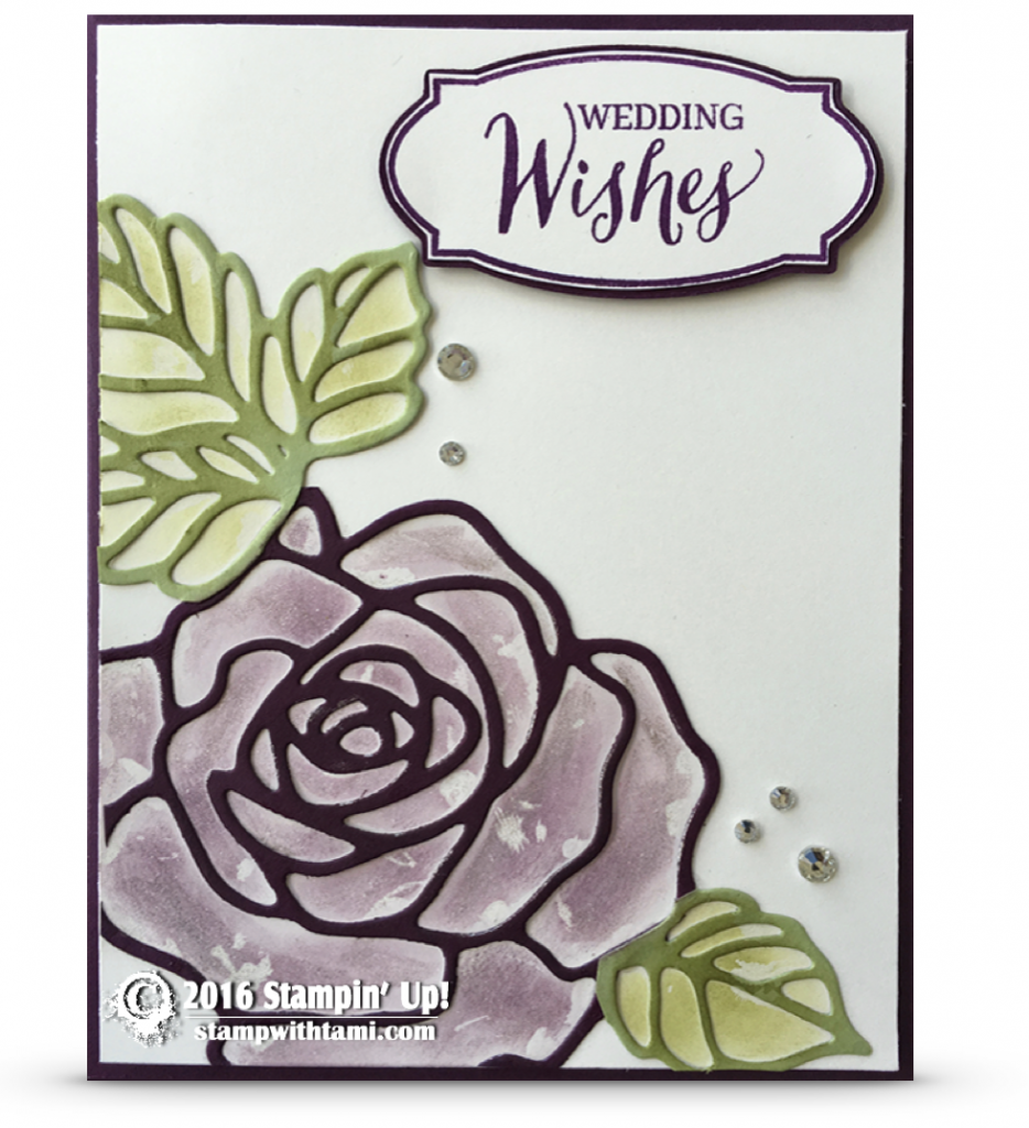 stampin up rose wonder card