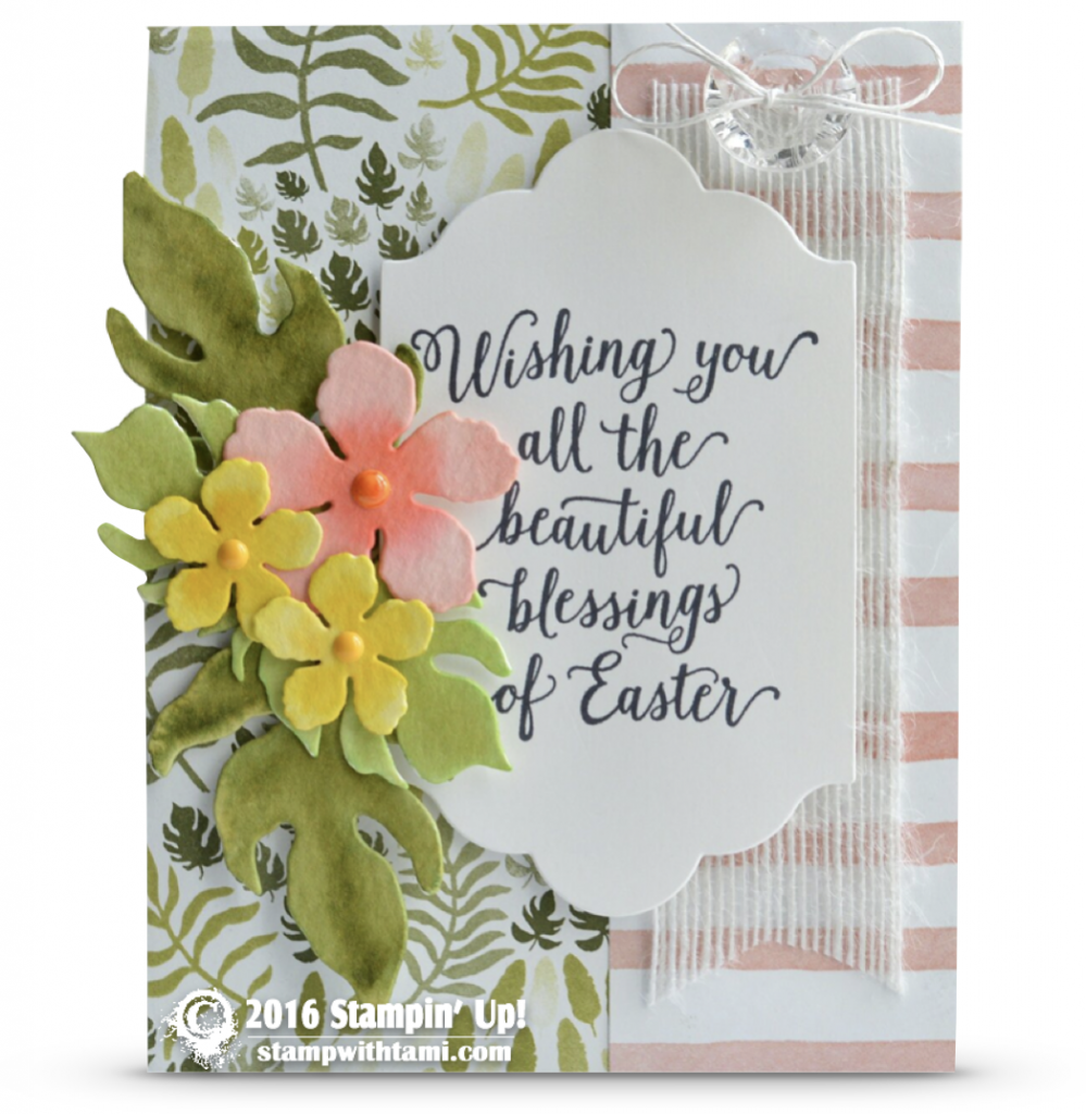 stampin up suite sayings easter card