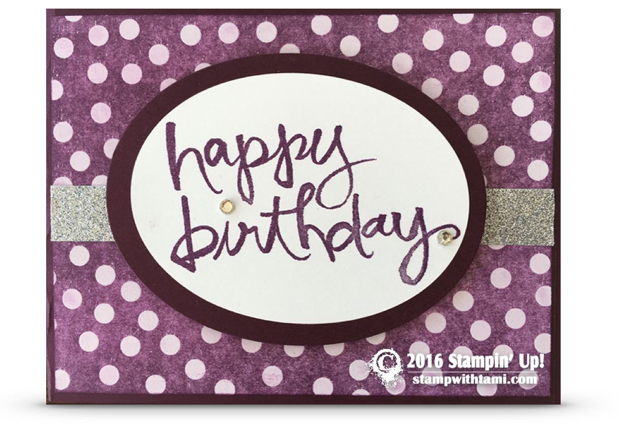 stampin up watercolor me birthday card