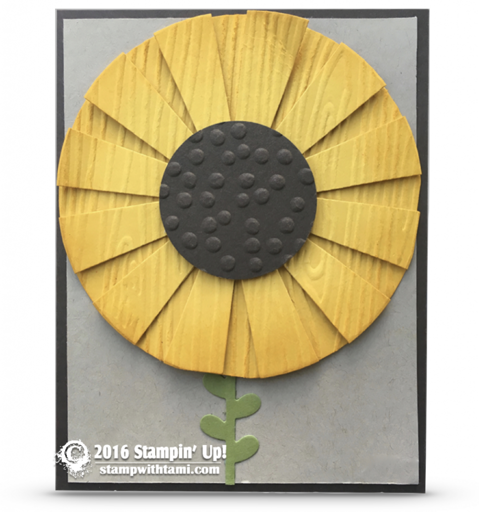 stampin up sunburst sunflower