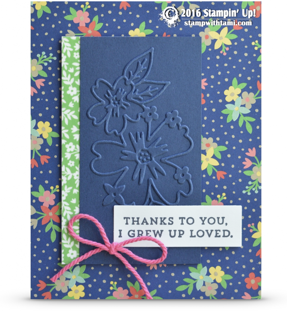 stampin up affectionately yours folder card