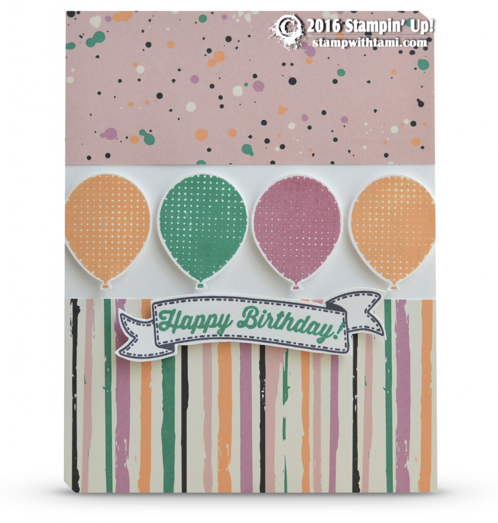 stampin up birthday banners card 2