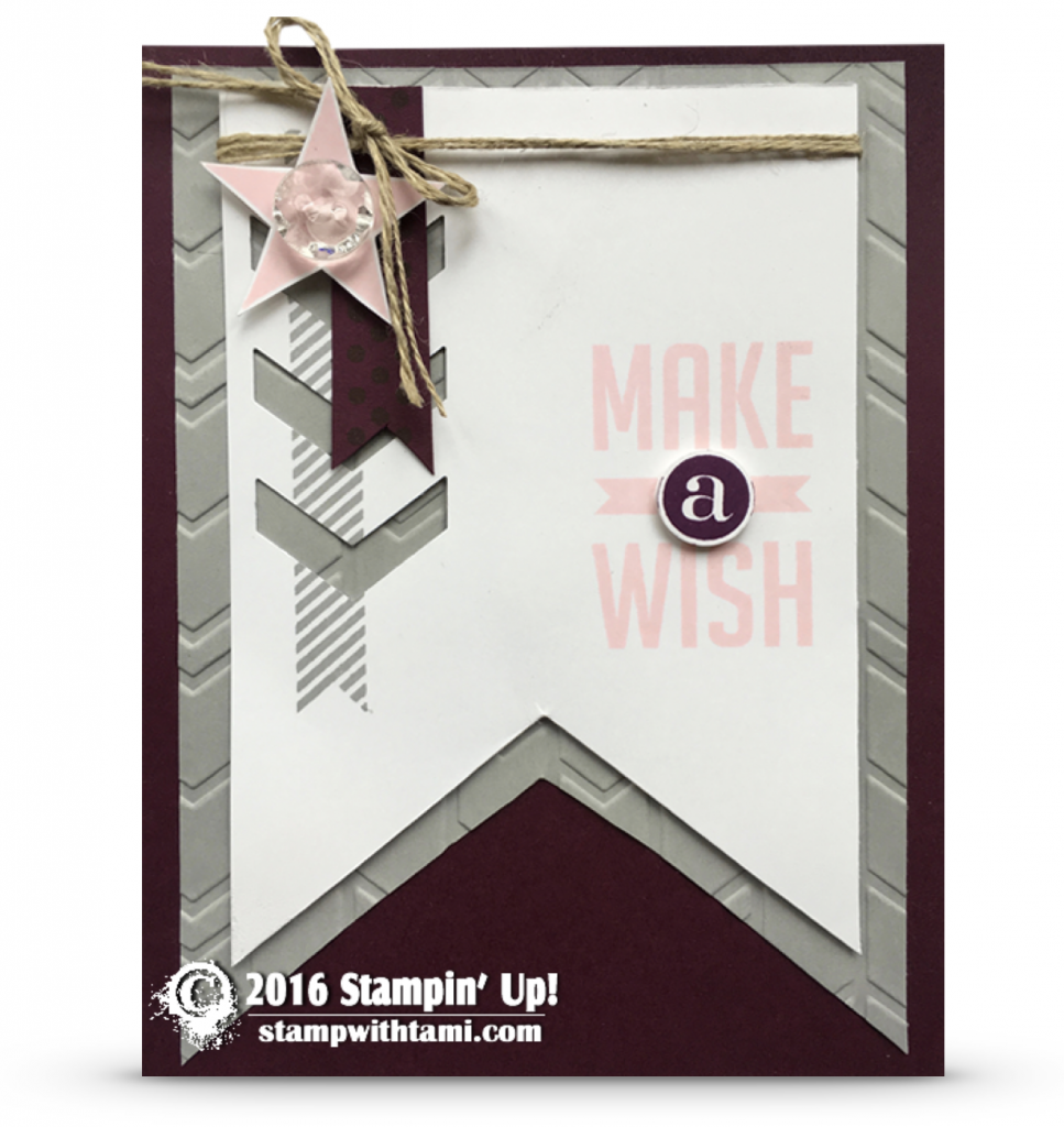 stampin up perfect pennants stamp set
