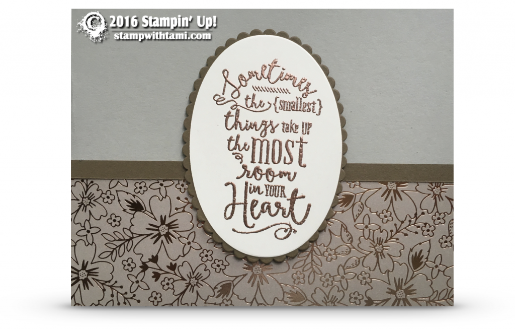 layering love copper embossing stampin up